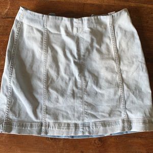 wildfable jean skirt